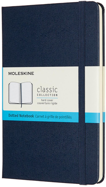 Moleskine Classic Hardback Medium Notebook - Dotted - Sapphire Blue