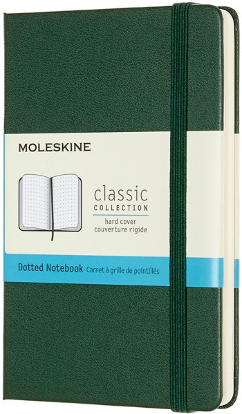 Moleskine Classic Hardback Pocket Notebook - Dotted - Myrtle Green