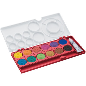 Lamy Aquaplus Red Paint Box - Assorted Colours (Set of 12)