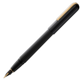Lamy Imporium Fountain Pen - Matte Black Gold Trim
