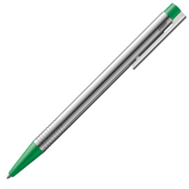 Lamy Logo Ballpoint Pen - Matte Green Chrome Trim
