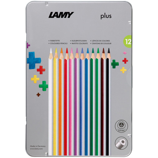 Lamy Plus Colouring Pencils - Assorted Colours (Tin of 12)