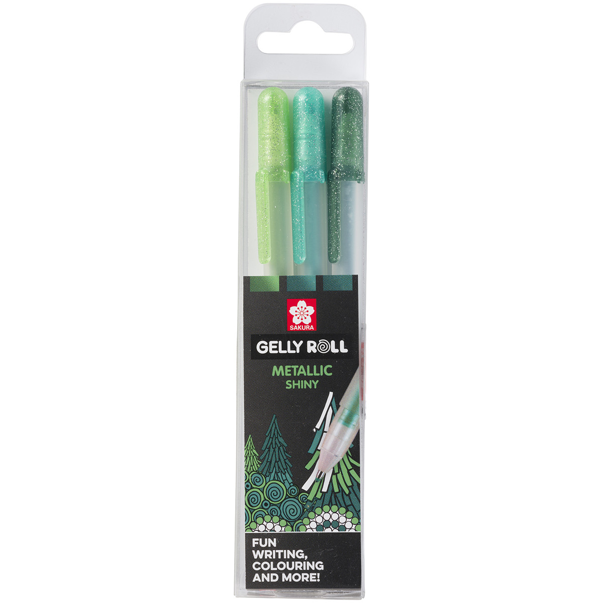 Sakura Gelly Roll Metallic Gel Pens - Forest Set (Pack of 3)