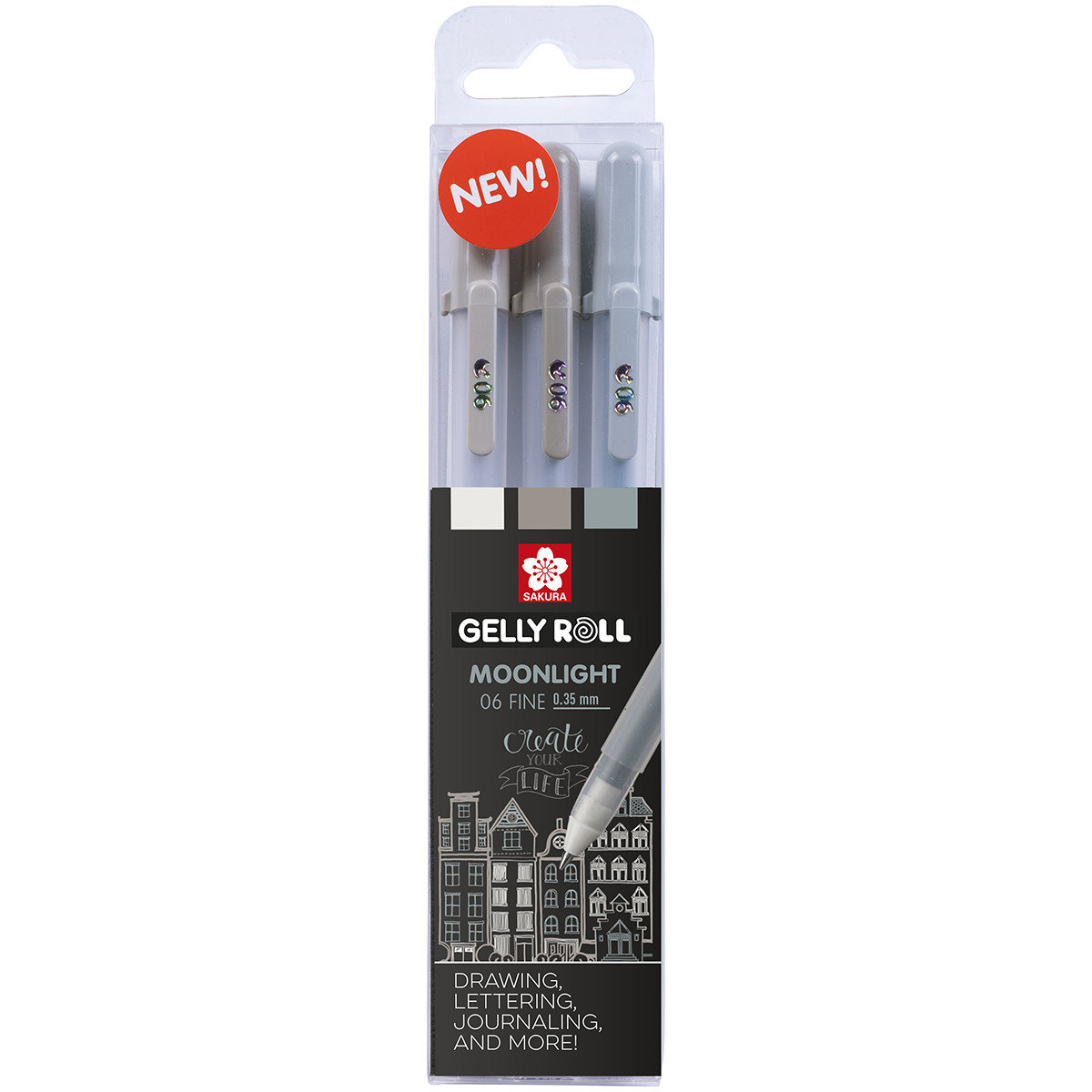 Sakura Gelly Roll Moonlight Gel Pens - Urban Set (Pack of 3)
