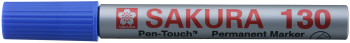 Sakura Pen-Touch 130 Permanent Marker - Bullet Tip - Blue
