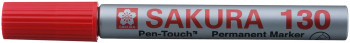 Sakura Pen-Touch 130 Permanent Marker - Bullet Tip - Red