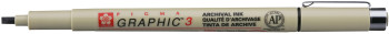 Sakura Pigma Graphic Pen - 3.0mm - Black