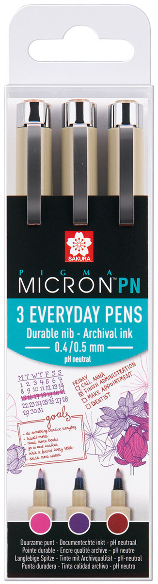 Sakura Pigma Micron PN Set - Craft Set (Pack of 3)