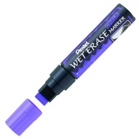 Pentel Jumbo Wet Erase Chalk Markers - Violet (Wallet of 4)