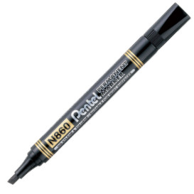 Pentel N860 Permanent Marker - Chisel Tip