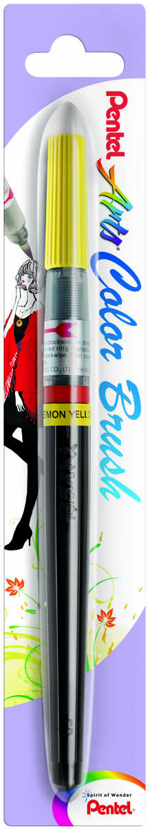 Pentel Arts Colour Brush Pen - Lemon