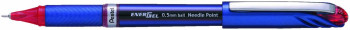 Pentel EnerGel Plus Capped Rollerball Pen - 0.5mm - Red