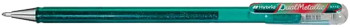 Pentel Hybrid Dual Gel Pen - Metallic Turquoise & Red & Gold