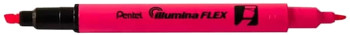 Pentel Illumina Flex Highlighters - Twin Tip - Pink