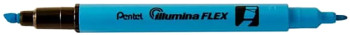 Pentel Illumina Flex Highlighters - Twin Tip - Sky Blue