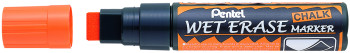 Pentel Jumbo Wet Erase Chalk Markers - Orange (Wallet of 4)