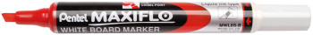 Pentel Maxiflo Slim Whiteboard Marker - Chisel Tip - Red