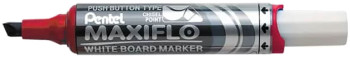 Pentel Maxiflo Whiteboard Marker - Chisel Tip - Red
