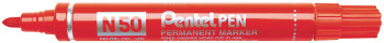 Pentel N50 Giant Permanent Marker - Bullet Tip - Red
