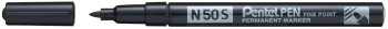 Pentel N50S Permanent Marker - Fine - Black