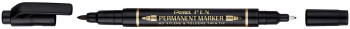Pentel N75W Twin Tip Permanent Marker - Black