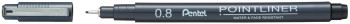 Pentel Pointliner Pigment Pen - 0.8mm - Black