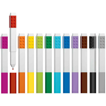 LEGO Fine Markers - Assorted Colours (Pack of 12) - Picture 1
