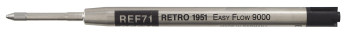 Retro 51 Easy Flow 9000 Ballpoint Refill - Black (Pack of 3)