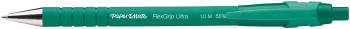 Papermate Flexgrip Ultra Retractable Ballpoint Pen - Medium - Green