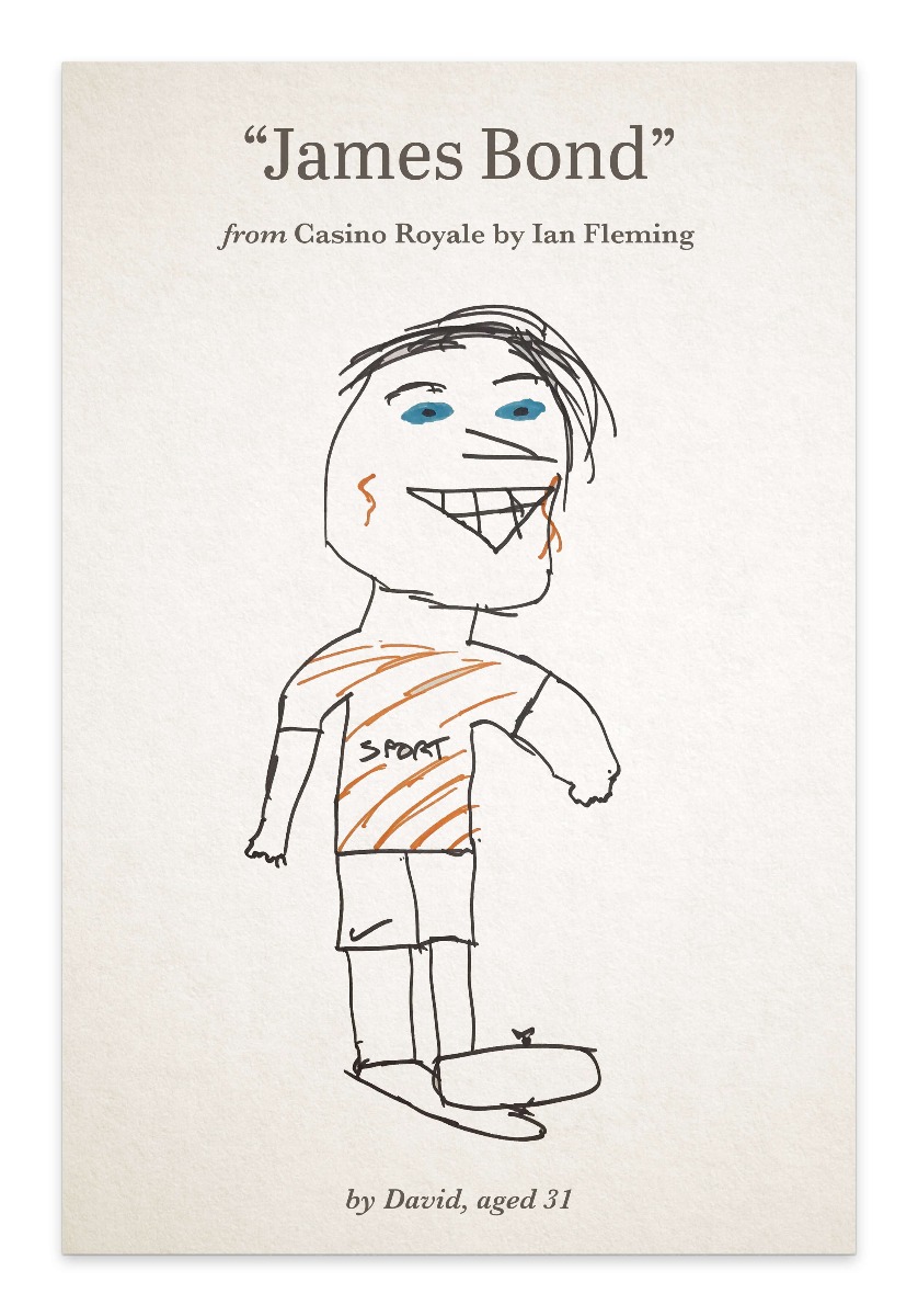 james bond book description drawing