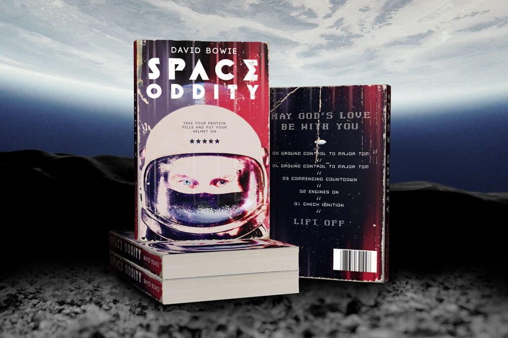 space oddity david bowie reimagined as book cover