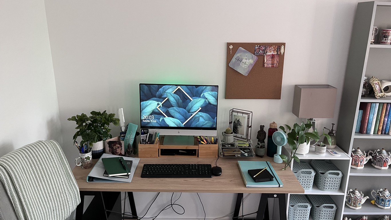 Photo of a Cozy Home Office Setup
